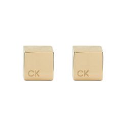 Kolczyki Calvin Klein. Żółte kolczyki damskie CALVIN KLEIN, złote. Za 289.99 zł.