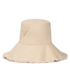 Kapelusz Guess. Brązowe kapelusze damskie Guess, z aplikacjami. Za 239.99 zł.