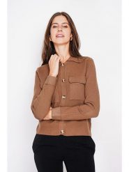 William de Faye Kardigan w kolorze jasnobrązowym rozmiar: 42. Brązowe kardigany damskie William De Faye, bez wzorów, z kaszmiru. Za 126.99 zł.