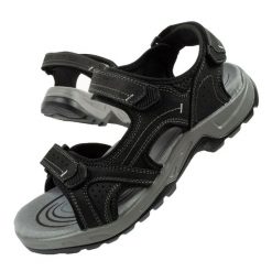 Buty sportowe męskie sandały Grisport. Brązowe buty trekkingowe męskie Grisport, bez zapięcia, trekkingowe. Za 139.00 zł.