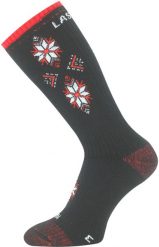 Skarpety merino SCK. Czarne skarpetki damskie LASTING, bez wzorów, z elastanu. Za 124.05 zł.