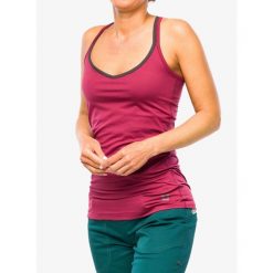 Top wspinaczkowy damski Ocun Corona Top. Czerwone topy damskie Ocun, bez wzorów, bez kołnierzyka. Za 133.99 zł.