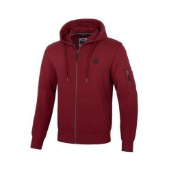 Bluza męska Pitbull rozpinana z kapturem Terry Everts. Brązowe bluzy sportowe męskie PITBULL, bez wzorów, sportowe, bez kołnierzyka, bez ramiączek. W wyprzedaży za 139.00 zł.