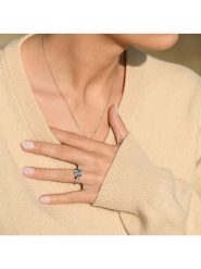 CARATELLI Złoty pierścionek "Sphir Elixir" z diamentami rozmiar: 54. Niebieskie pierścionki damskie CARATELLI, z diamentem, złote. Za 1,405.99 zł.