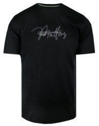 T-Shirt Męski - Czarny Kolor, Napis - Pako Jeans. Czarne t-shirty męskie Pako Jeans, l, bez wzorów, z bawełny, bez kołnierzyka. Za 69.00 zł.