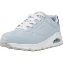 Kapcie SKECHERS UNO GEN1 Niebieski. Niebieskie kapcie damskie Skechers, z syntetyku. Za 231.99 zł.