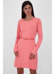 Alife and kickin Sukienka "Ellin" w kolorze różowym rozmiar: XS. Różowe sukienki damskie Alife and Kickin, na co dzień, xs, z aplikacjami, ze skóry, bez kołnierzyka, bez ramiączek, mini, proste. Za 82.99 zł.