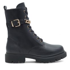 Botki Sergio Bardi. Czarne botki damskie Sergio Bardi, bez obcasa, na płaskiej podeszwie, bez zapięcia. Za 295.99 zł.