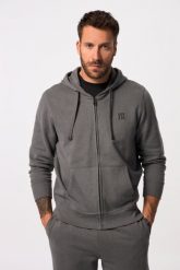 Męska Rozpinana bluza z kapturem fitness dzianina dresowa kaptur nadruki. Szare bluzy sportowe męskie JAY-PI, bez wzorów, z bawełny, sportowe, bez kołnierzyka, bez ramiączek. Za 349.99 zł.