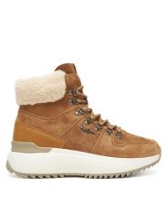 Pepe Jeans Trzewiki Kimi Desert W PLS600023 Brązowy. Brązowe botki damskie Pepe Jeans, z jeansu, bez obcasa, na płaskiej podeszwie, bez zapięcia. Za 519.99 zł.