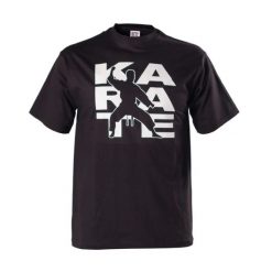 T-shirt z motywem Karate Kwon. Czarne t-shirty damskie KWON, l, bez wzorów, z bawełny, bez kołnierzyka. Za 116.50 zł.