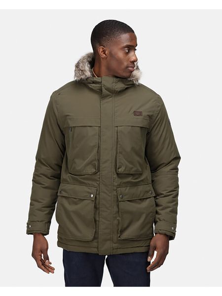 Regatta Parka funkcyjna "Volter" w kolorze khaki rozmiar: L. Brązowe parki męskie Regatta, l, bez wzorów, z tkaniny. Za 410.95 zł.