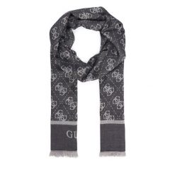 Szal Guess. Czarne szaliki i kominy damskie Guess, z aplikacjami. Za 234.99 zł.