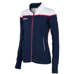 Damska kurtka Reece Varsity Stretched Fit granatowo-biało-niebieska. Białe kurtki damskie REECE, xs, bez wzorów, z elastanu, bez kaptura. Za 178.99 zł.