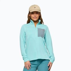 Bluza trekkingowa damska NORRONA Femund Warm1 Zip Neck. Niebieskie bluzy bez kaptura damskie NORRONA, s, z materiału. Za 433.99 zł.
