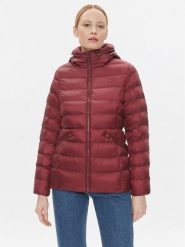Tommy Hilfiger Kurtka zimowa WW0WW39581 Bordowy Regular Fit. Czerwone kurtki damskie Tommy Hilfiger, na zimę, xs, bez wzorów, z syntetyku, bez kaptura. Za 839.99 zł.