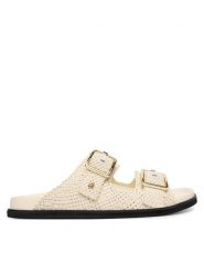 BOSS Klapki Freyah 50563359 Biały. Białe klapki damskie Boss, bez wzorów, z materiału, bez obcasa. Za 1,089.00 zł.