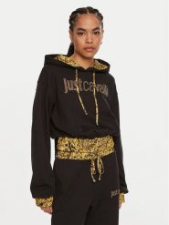 Just Cavalli Bluza 77PAIE21 Czarny Regular Fit. Czarne bluzy bez kaptura damskie Just Cavalli, m, z bawełny. Za 639.99 zł.