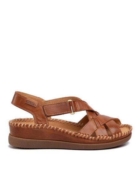 Pikolinos Sandały W8K-0741 Brązowy. Brązowe sandały damskie Pikolinos, bez wzorów, ze skóry, bez obcasa, na płaskiej podeszwie. Za 289.99 zł.