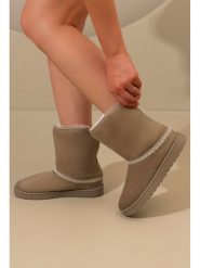 C'M Botki zimowe w kolorze khaki rozmiar: 41. Brązowe botki damskie C'M, na zimę, bez obcasa, bez zapięcia. Za 108.99 zł.