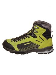 LOWA Skórzane botki trekkingowe "Vigo GTX" w kolorze limonkowym rozmiar: 42. Zielone buty zimowe męskie Lowa, z gore-texu, bez zapięcia. Za 390.92 zł.