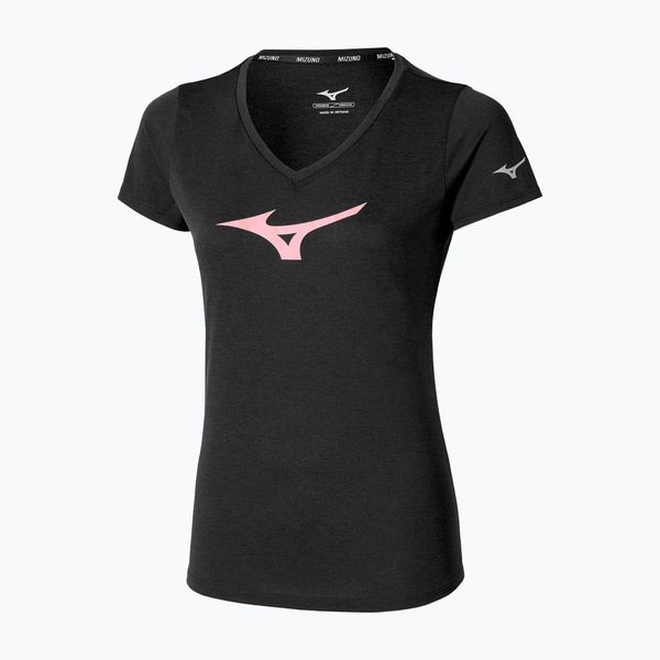 Koszulka do biegania damska Mizuno Core Runbird Tee. Czarne t-shirty damskie Mizuno, l, bez wzorów, z materiału, bez kołnierzyka. Za 109.99 zł.