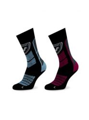 Rossignol Skarpety narciarskie Termotech 2P RLMWX05 Czarny. Czarne skarpetki damskie Rossignol, bez wzorów, z materiału. Za 179.99 zł.