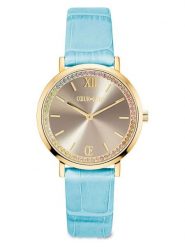 COEUR DE LION Zegarek kwarcowy w kolorze złoto-błękitnym rozmiar: onesize. Niebieskie, analogowe zegarki damskie COEUR DE LION, ze stali. Za 543.99 zł.