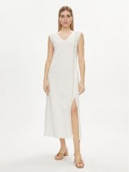 Liu Jo Sport Sukienka codzienna TA4262 JS088 Biały Regular Fit. Białe sukienki damskie Liu Jo Sport, na co dzień, s, bez wzorów, z bawełny, sportowe, bez kołnierzyka, bez ramiączek, proste. Za 419.99 zł.