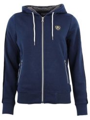 Peak Mountain Kurtka polarowa "Alice" w kolorze granatowym rozmiar: XL. Niebieskie kurtki damskie Peak Mountain, xl, z aplikacjami, z materiału, bez kaptura. Za 173.99 zł.