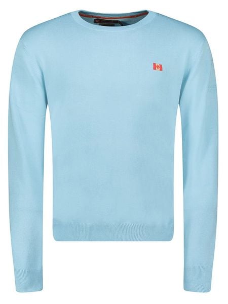 Canadian Peak Sweter "Ferasmeak" w kolorze błękitnym rozmiar: S. Niebieskie swetry męskie Canadian Peak, s, bez wzorów, bez kołnierzyka. Za 78.66 zł.