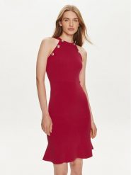 Marciano Guess Sukienka koktajlowa 4GGK04 5810Z Różowy Slim Fit. Czerwone sukienki damskie Marciano Guess, z aplikacjami, z dzianiny, bez kołnierzyka, bez ramiączek. Za 589.99 zł.