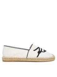 KARL LAGERFELD Espadryle Kamini KL80123R Biały. Białe espadryle damskie Karl Lagerfeld, bez wzorów, z materiału, bez obcasa. Za 659.99 zł.
