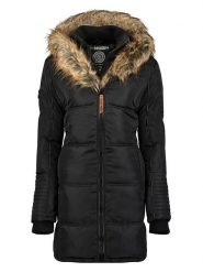 Geographical Norway Płaszcz pikowany "Beautiful" w kolorze czarnym rozmiar: XXL. Czarne płaszcze damskie Geographical Norway, xxl, z aplikacjami. Za 298.67 zł.