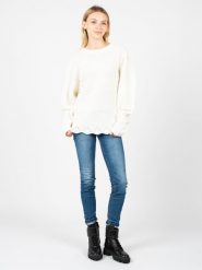 Silvian Heach Sweter | PGA22111 | Kobieta | Kremowy. Białe swetry klasyczne damskie Silvian Heach, m, z dzianiny, bez kołnierzyka. W wyprzedaży za 199.00 zł.