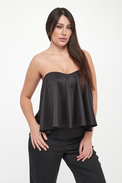 Top damski gorsetowy z satyny TWINSET. Topy damskie Twinset Milano, bez wzorów, z satyny, bez kołnierzyka. Za 1,079.00 zł.