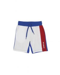 Szorty z bawełna z kieszenie na czas wolny. Białe szorty męskie LEONE 1947 APPAREL, z bawełny, bez kołnierzyka. Za 42.06 zł.