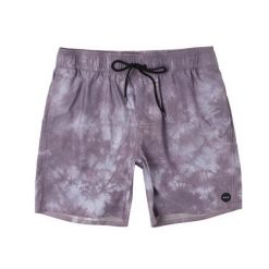 Spodenki kąpielowe męskie RVCA Manic. Fioletowe kąpielówki męskie RVCA, m, bez wzorów, z poliesteru. W wyprzedaży za 155.00 zł.