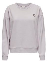 JDY Bluza w kolorze fioletowym rozmiar: XL. Różowe bluzy bez kaptura damskie JDY, xl, z bawełny. Za 70.24 zł.