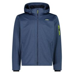 Kurtka turystyczna z kapturem CMP. Niebieskie kurtki męskie CMP, bez wzorów, sportowe, z kapturem. Za 356.00 zł.
