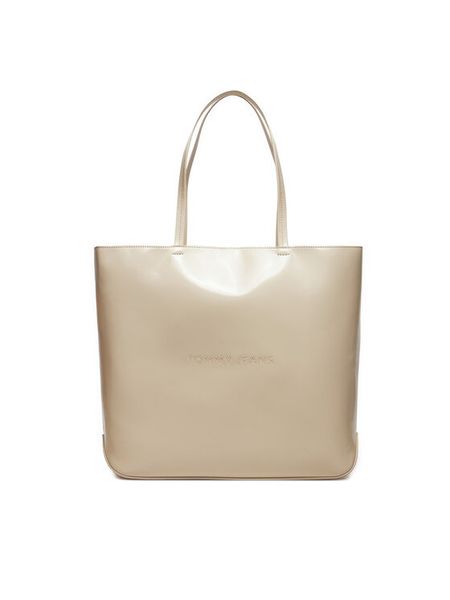 Tommy Jeans Torebka Tjw Ess Must Tote Seasonal AW0AW16841 Écru. Torebki klasyczne damskie Tommy Jeans, bez wzorów, z jeansu, bez dodatków. Za 389.99 zł.