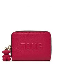 TOUS Portfel 2002001925 Różowy. Czerwone portfele damskie Tous, bez wzorów, ze skóry. Za 369.99 zł.