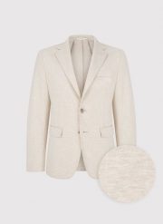 PAKO LORENTE - Beżowa dzianinowa marynarka męska. Brązowe marynarki męskie Pako Lorente, bez wzorów, z dzianiny. Za 799.99 zł.