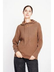 ASSUILI Sweter w kolorze karmelowym rozmiar: 40. Brązowe swetry klasyczne damskie Assuili, ze splotem, bez kołnierzyka. Za 152.98 zł.
