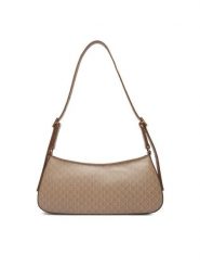 Calvin Klein Torebka Emblem Aop Small Shoulder Bag LV04F3324G Beżowy. Brązowe torebki klasyczne damskie CALVIN KLEIN, bez wzorów, ze skóry, bez dodatków. Za 449.99 zł.