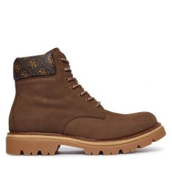 Trapery Guess. Brązowe buty zimowe męskie Guess, bez zapięcia. Za 559.99 zł.