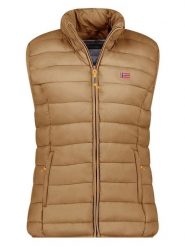 Geographical Norway Kamizelka pikowana "Vatikolor" w kolorze szarobrązowym rozmiar: L. Brązowe kamizelki damskie Geographical Norway, l. Za 156.98 zł.