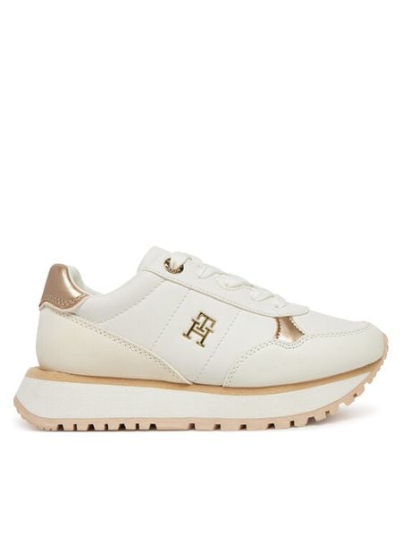 Tommy Hilfiger Sneakersy Low Cut Lace-Up Sneaker T3A9-33759-1355 M Biały. Białe buty sportowe dziewczęce Tommy Hilfiger, bez wzorów, ze skóry, bez zapięcia. Za 219.99 zł.