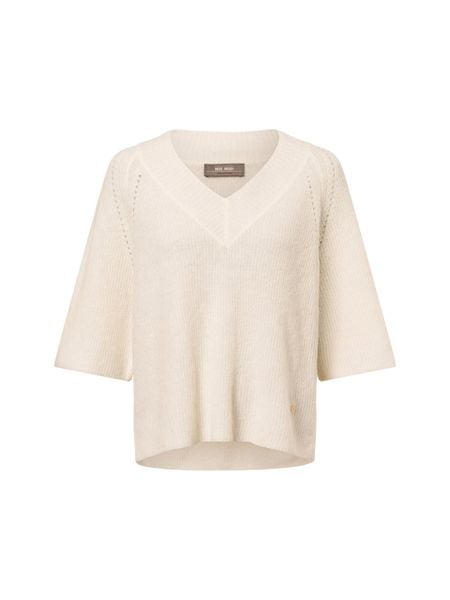 MOS MOSH Sweter z zawartością alpaki - MMTaci Kobiety biały, M. Białe swetry klasyczne damskie Mos Mosh, m, bez kołnierzyka. Za 599.95 zł.