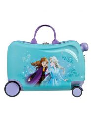 Disney Frozen Walizka "Kraina Lodu" w kolorze turkusowym - 47,5 x 32 x 23 cm rozmiar: onesize. Niebieskie walizki męskie Disney Frozen, bez wzorów, z materiału. Za 208.99 zł.